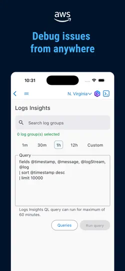 AWS Console iPhone Screenshot 6