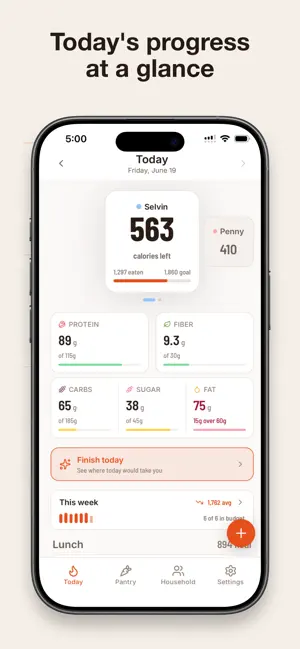 Portionary Food Tracker screenshot 1