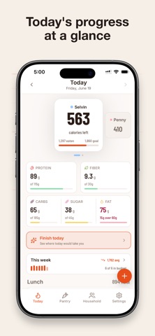 Portionary Food Tracker Screenshot 1 of 7