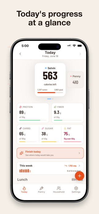 Portionary Food Tracker Screenshot 1 of 7