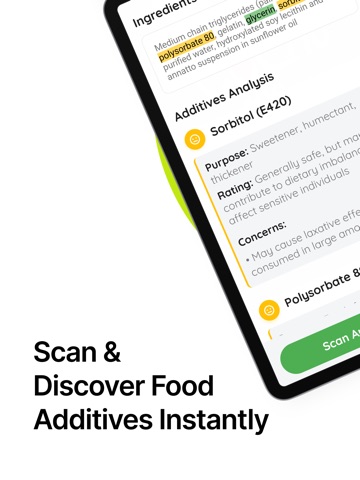 Food Scanner: Additive Checker iPad screenshot
