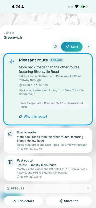 Pleasant Routes screenshot 2