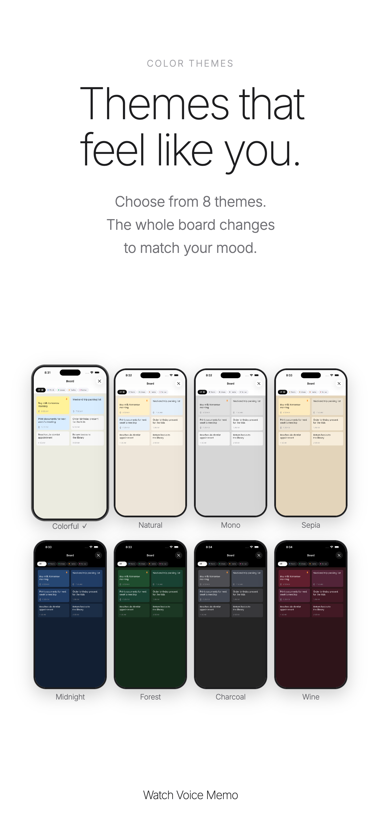 Watch Voice Memo