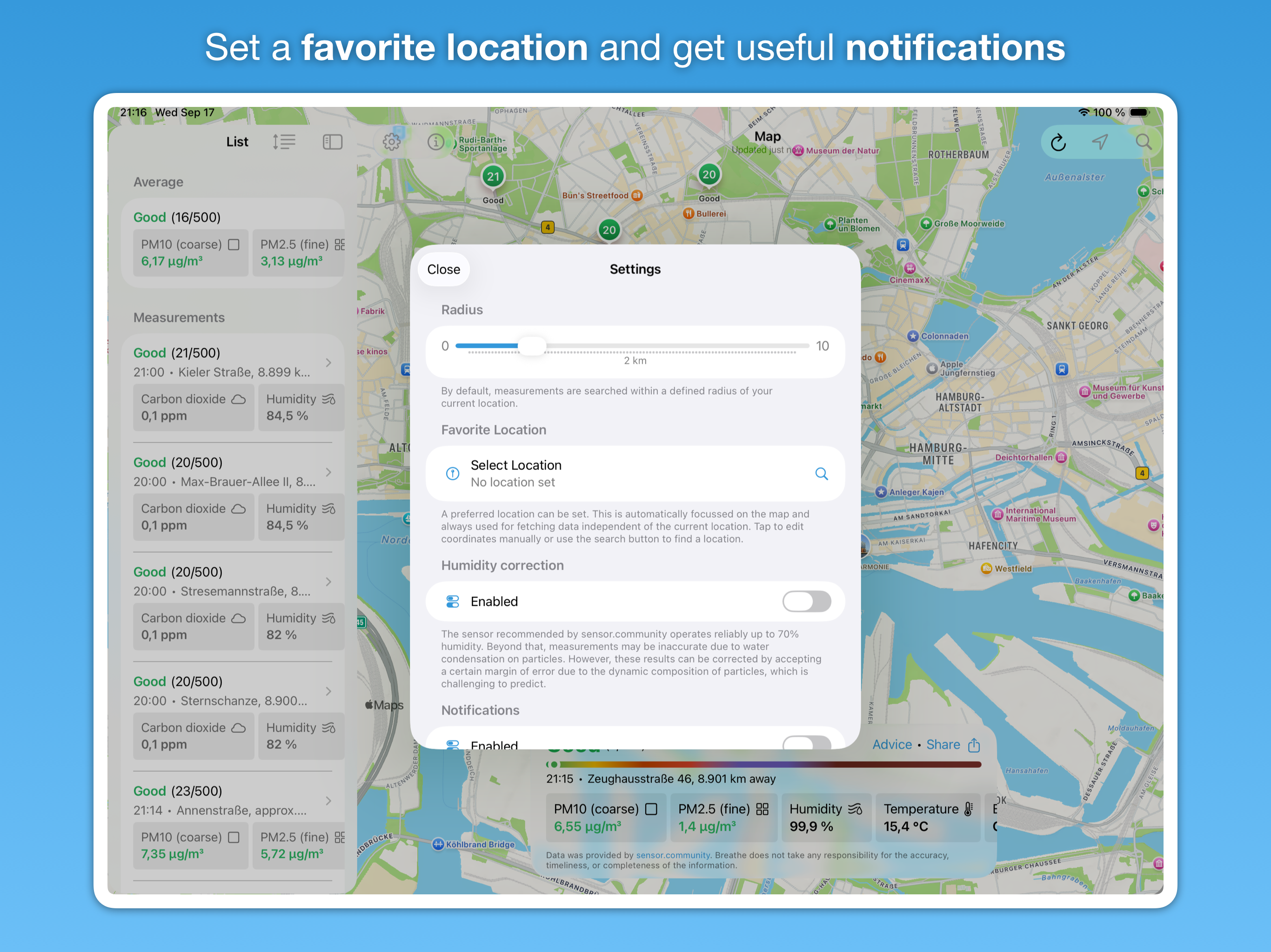 Breathe - Air Quality Monitor screenshot 9