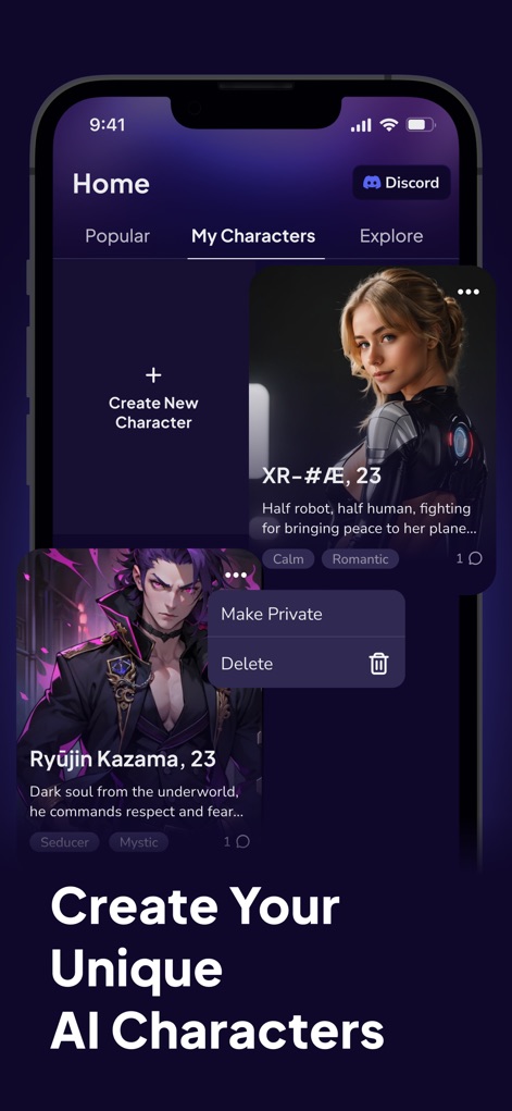 Fling AI Character & Roleplay - Entertainment App | MWM