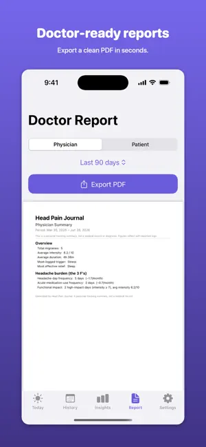 Head Pain Journal screenshot 3