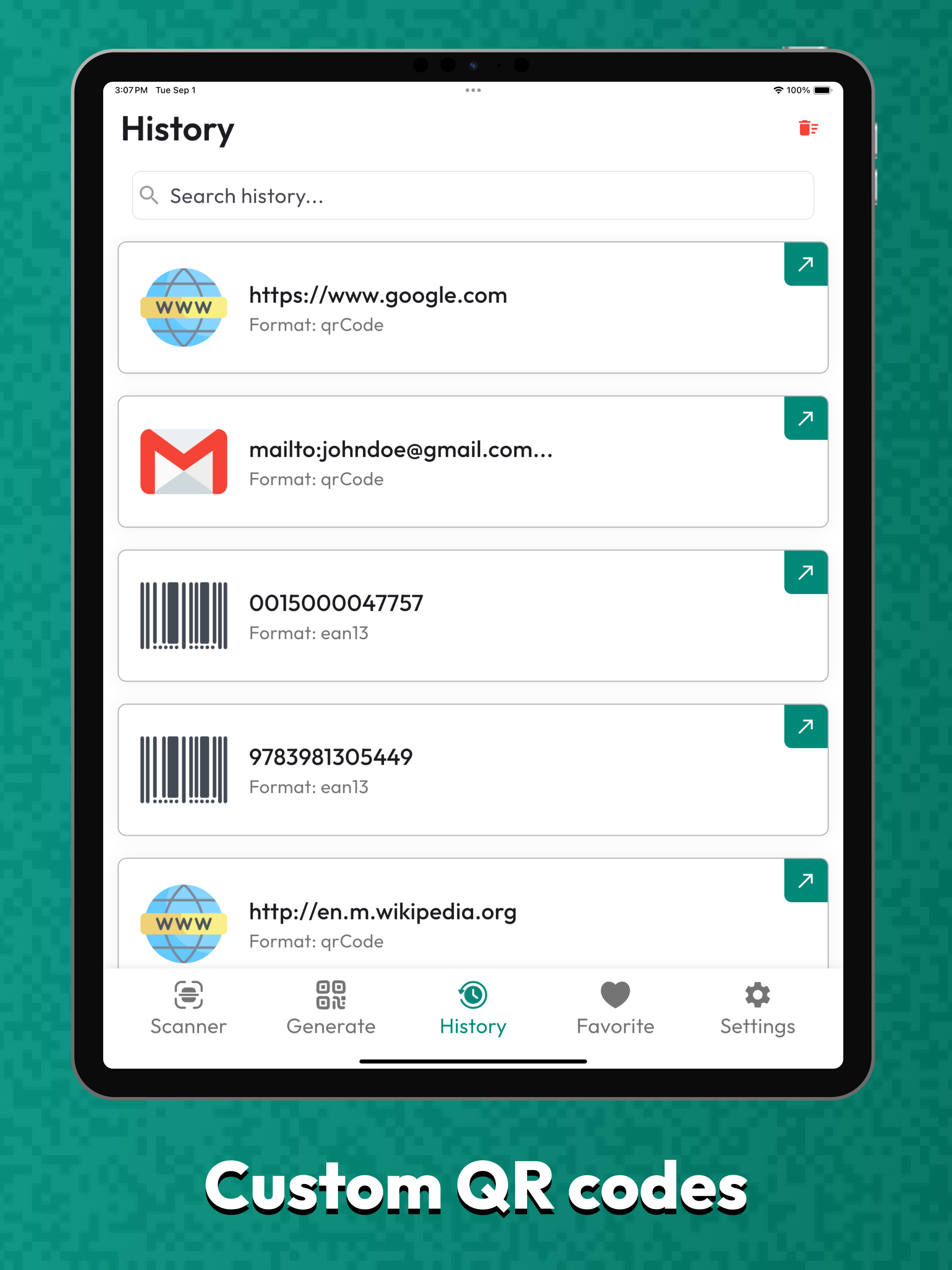 QR Code & Barcode Scanner Pro* screenshot 12