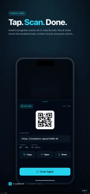 ScanBatch · QR Code Scanner screenshot 2