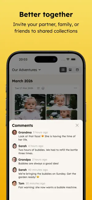 Journal Jar: Safe Family Album screenshot 4