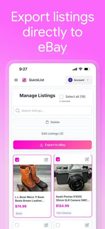 QuickList: AI Listing Tool screenshot 3 of 5