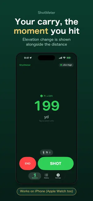 ShotMeter ゴルフ飛距離計測 screenshot 2