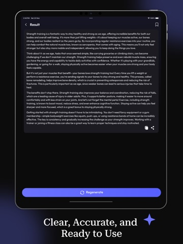 Paraphrase - AI Reword Writer iPad screenshot