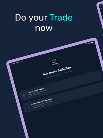 TradeClaw iPad screenshot