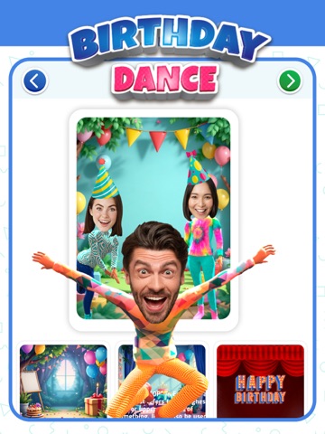 Happy Birthday Dance Video AI iPad screenshot