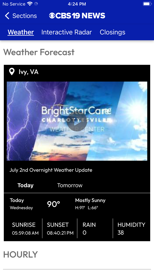#6. CBS19 News Now (iOS) De: KAKEland Media
