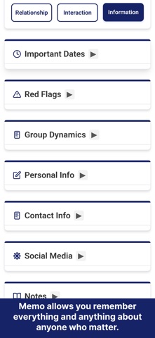 Memo - Relationship Manager screenshot