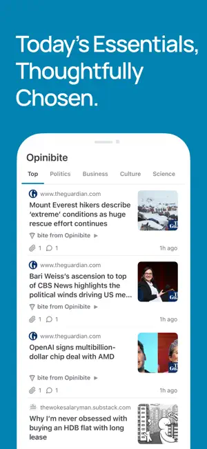 Opinibite screenshot 1