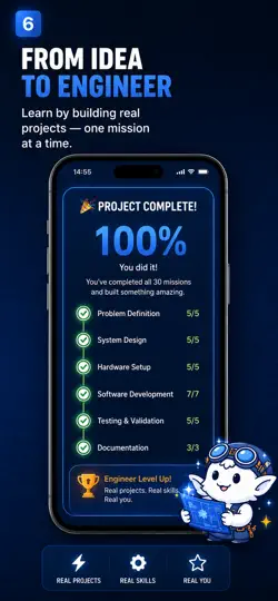 Captura de pantalla de Enginr: AI Project Builder en iPhone 6