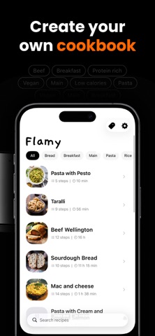 Flamy - Your Recipe Buddy screenshot