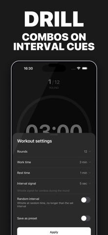 Boxing Timer: Round & Interval Screenshot 8 of 9