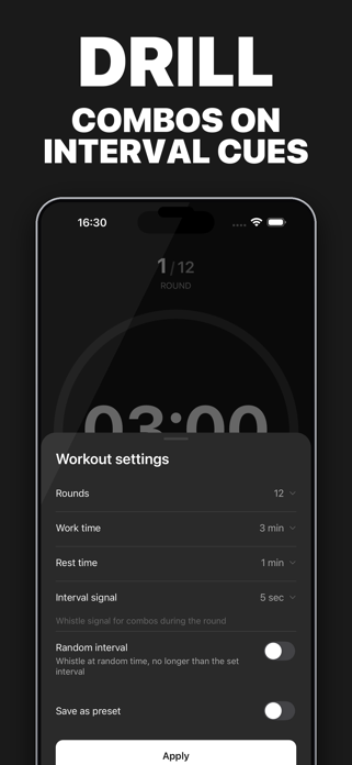 Boxing Timer: Round & Interval Screenshot 8 of 9