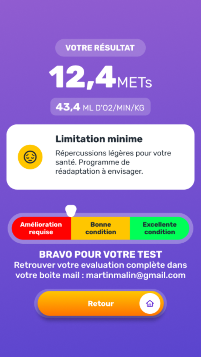 Metsup - Cardio Test