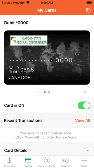 Garden State FCU Screenshot