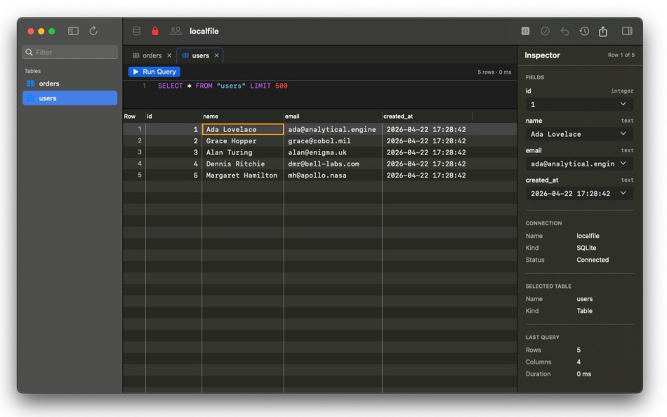 #2. TableMarshal (macOS) Door: Steven Green