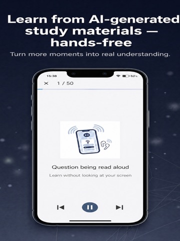 Sokqa - AI Audio Study & Quiz iPad screenshot