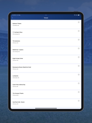 eSeats Tickets iPad screenshot
