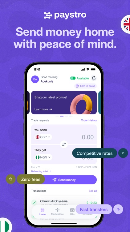 Paystro: Send money to Africa