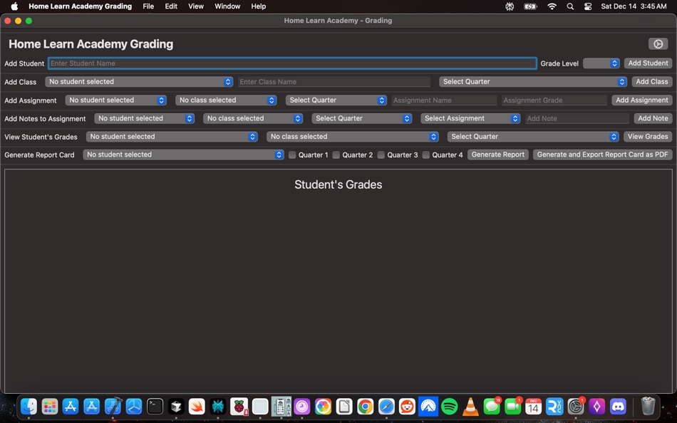 #1. Home Learn Academy - Grading (macOS) Podle: Brandon Wass