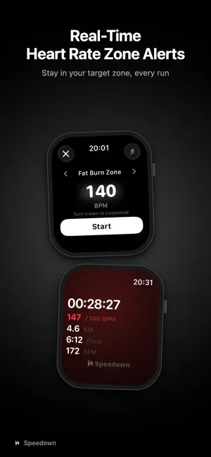 Speedown - Heart Rate Alert screenshot 1