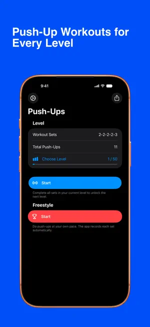 Push Up Counter: Pushanova screenshot 1
