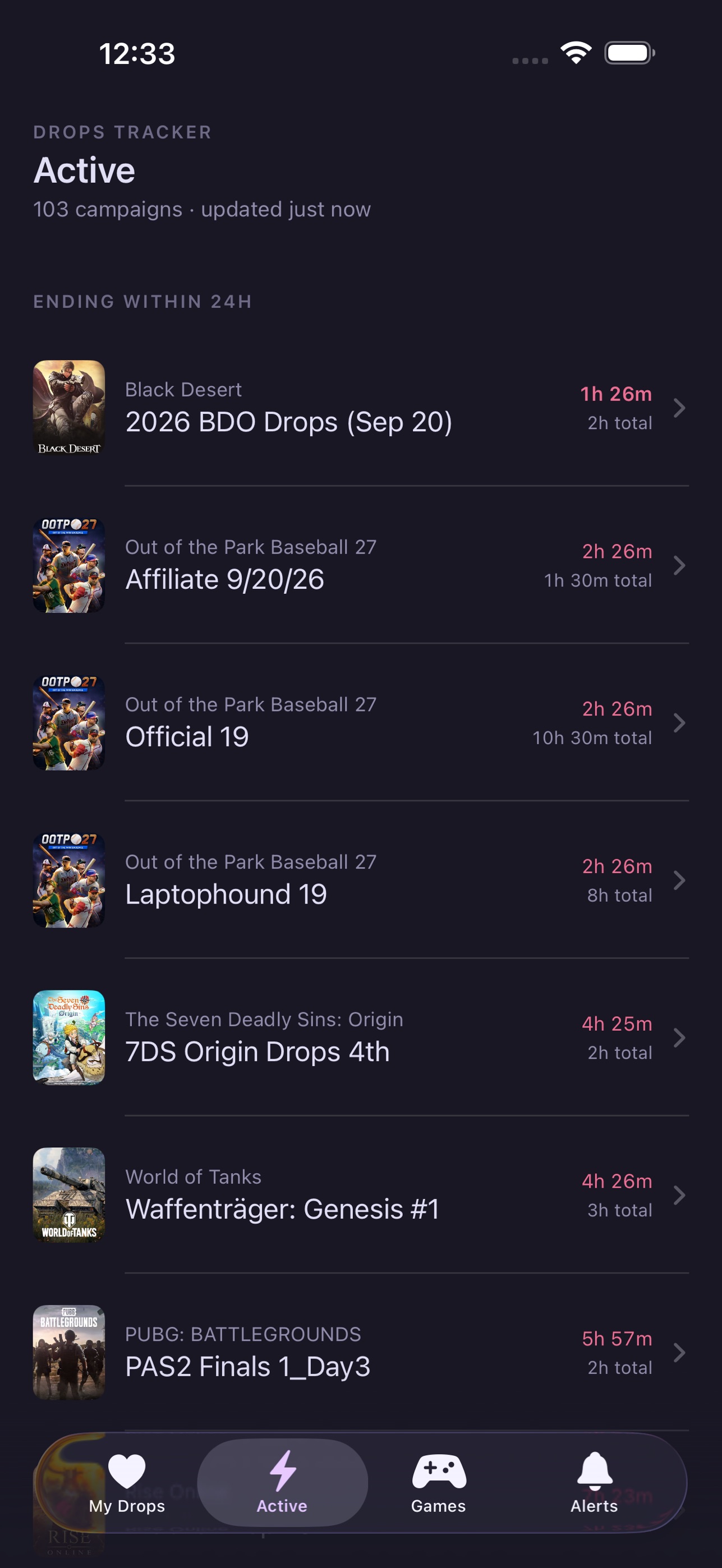 Screenshot 2 of Drops Tracker
