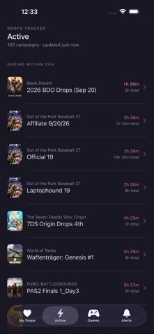 Drops Tracker screenshot 2