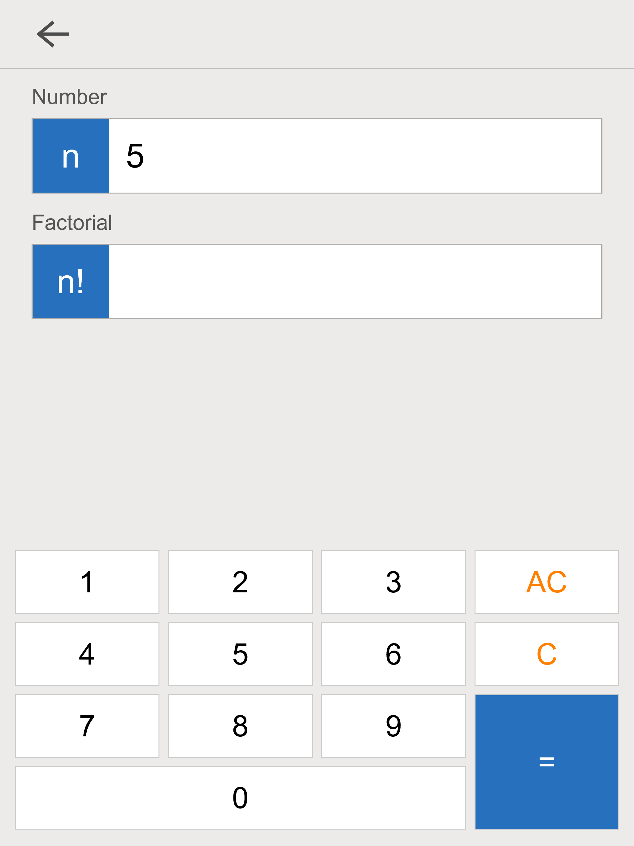 Factorial Calculator
