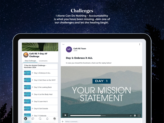 Café RE iPad screenshot 5 - Social Networking app
