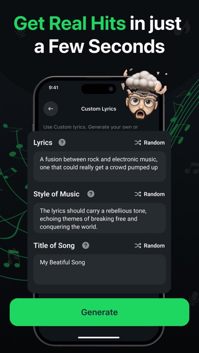 AI Music & Song Generator Screenshot