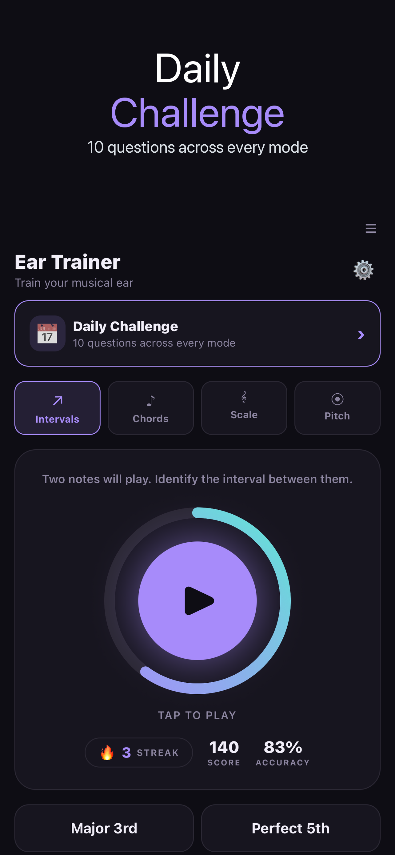 Ear Trainer: Perfect Pitch screenshot 3