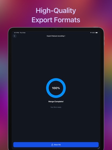 Merge Audio: Combine Sounds iPad screenshot