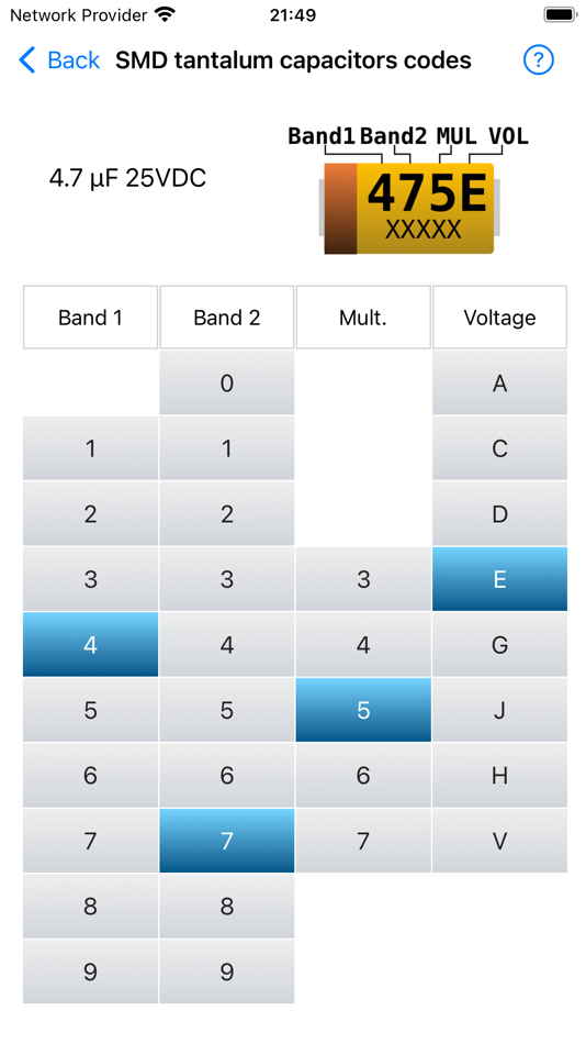 #8. Electronic Component Codes Pro (iOS) Ved: ALG Software Lab