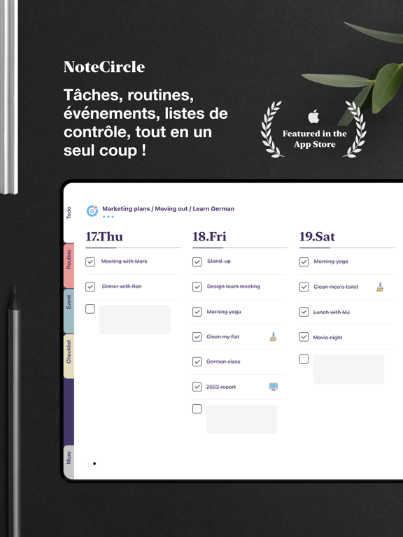 Screenshot #4 pour NoteCircle: To-do app, Planner