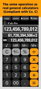 Calculator iCalc-Pro - No ads screenshot #1 for iPhone