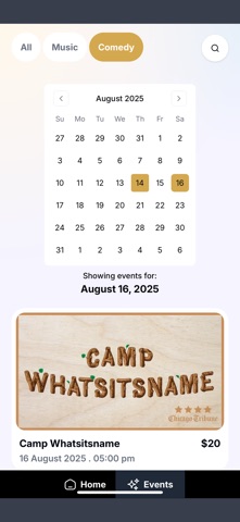 Staj - Find events in Chicago iPhone screenshot
