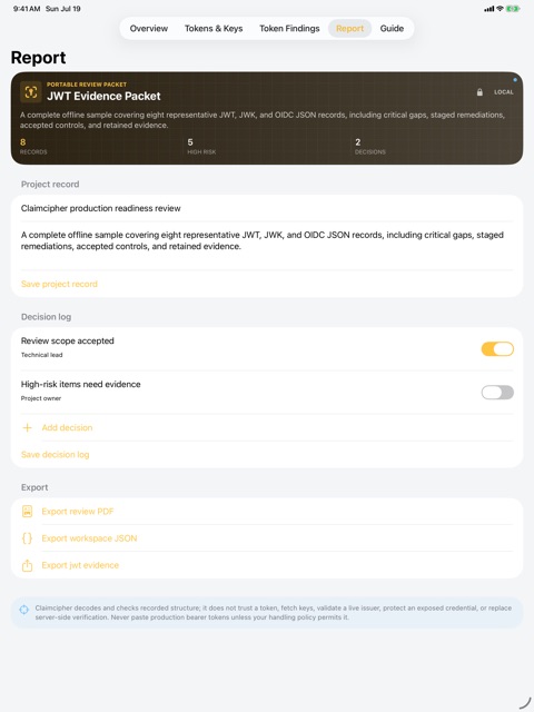 Claimcipher: JWT Inspector screenshot 8