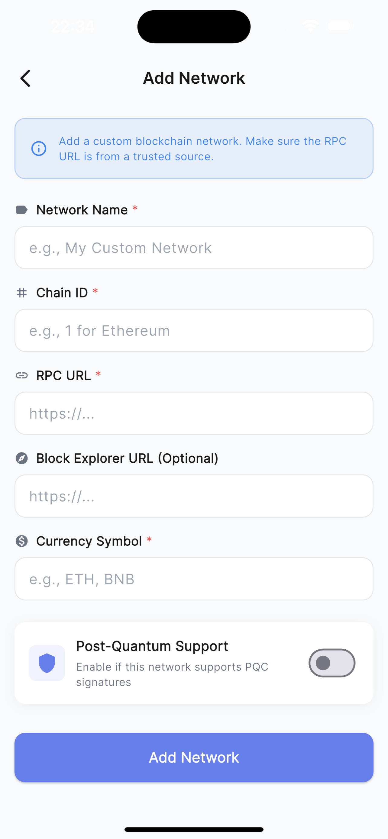 PQC Wallet screenshot 3