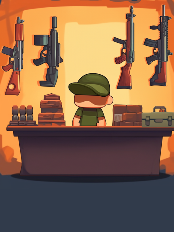 Idle Gun Shop app screenshot