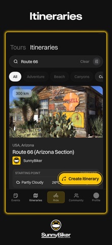 SunnyBiker - GPS + weather screenshot