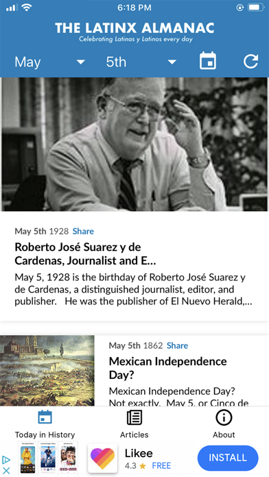 Screenshot 3 of The Latino Hispanic Almanac App